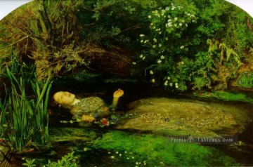 ophelia préraphaélite John Everett Millais Peinture à l'huile
